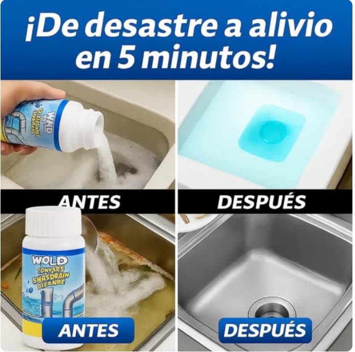 Wild Tornado® | Destapa Cañerías Rápido y Fácil 2x1
